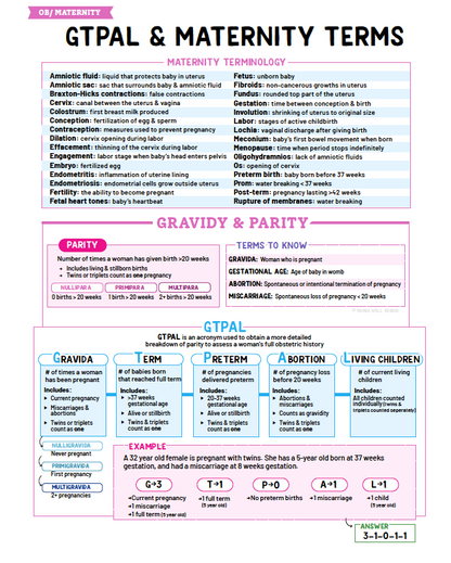 Ob & Maternity Notes - Nurses Edge®